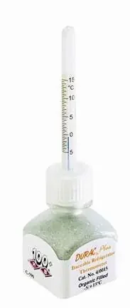 PANTek Technologies LLC Durac Plus Precision Verification Refrigerator Thermometer Celsius -5° to +15°C Bottle Probe Free-standing Does Not Require Power – 13201566