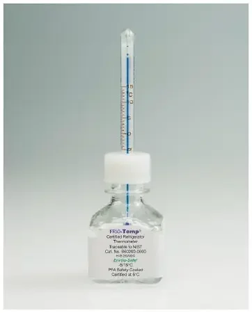 PANTek Technologies LLC Enviro-Safe Liquid-in-Glass Thermometer Celsius -5° to +15°C Free-standing Does Not Require Power – 13201461