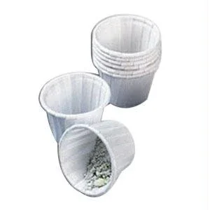 Paper Souffle Cup, 1/2 Oz., Regular, White, 250 Cups Per Tube.