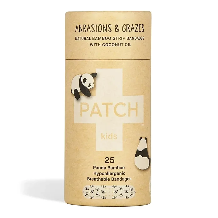 Patch™ Kids (Panda Design) Adhesive Strip with Coconut Oil, 3/4 x 3 Inch