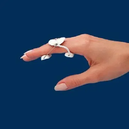 Patterson Medical Supply LMB Spring PIP Extension Assist Spring Finger Support Padded Left or Right Hand White Size A – 704102