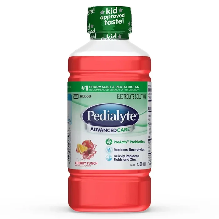Pedialyte® AdvancedCare™ Cherry Punch Electrolyte Solution, 1 Liter Bottle