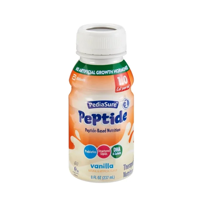 PediaSure® Peptide 1.0 Cal Vanilla Pediatric Oral Supplement, 8 oz. Bottle