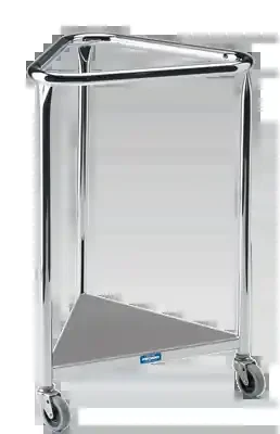 Pedigo Products Pedigo Hamper Stand Rolling Triangular Opening Foot Pedal Self-Closing Lid – P-120-L