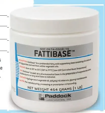 Perrigo Company Fattibase Suppository Base 1 lb. – 574030816