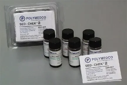 Polymedco Sed-Chek 2 Hematology Control Abnormal Level 6 X 8 mL – ESR-2CTA