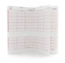 Precision Charts Burdick ECG / EEG Recording Paper Thermal 216 mm X 138 Foot Z-Fold Red Grid – 7988
