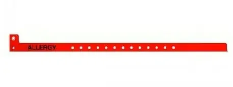 Precision Dynamics Conf-ID-ent Identification Band Alert Wristband Permanent Snap Without Legend – WBVWRA-3