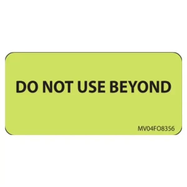 Precision Dynamics Corp. Label Paper Do Not Use Beyond 2100/Ca – MV04FC8356