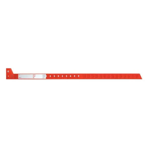 Precision Dynamics Corp. Wristband Blood Secureline Red Adult 150/Case – 2403-16-PDB
