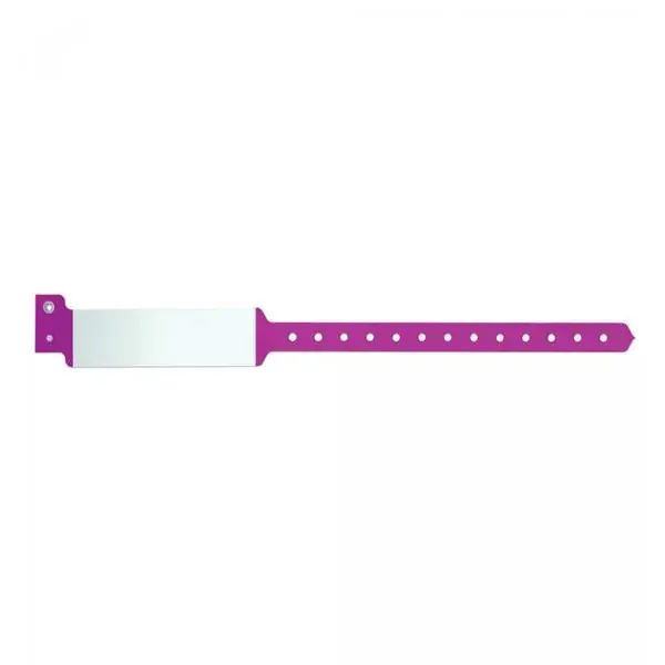 Precision Dynamics Corp. Wristband Identification Sentry Superband Polyester Grape Adult 500/Box – 5040-33-PDM