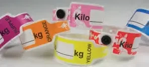Precision Dynamics KangaBand Identification Band Write On Wristband Permanent Snap Kilo (kg) – KG470SBL-11-PDJ