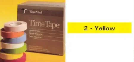 Precision Dynamics Time Blank Label Tape Multipurpose Label Without Legend Yellow 1 X 500 Inch – T-501-2