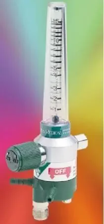 Precision Medical Select Oxygen Flowmeter 0 – 15 LPM Puritan Bennett Adapter – 3MFA1008