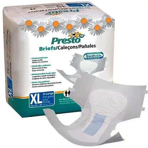 Presto Breathable Brief, Value Plus Absorbency, X-large, 58″-64″