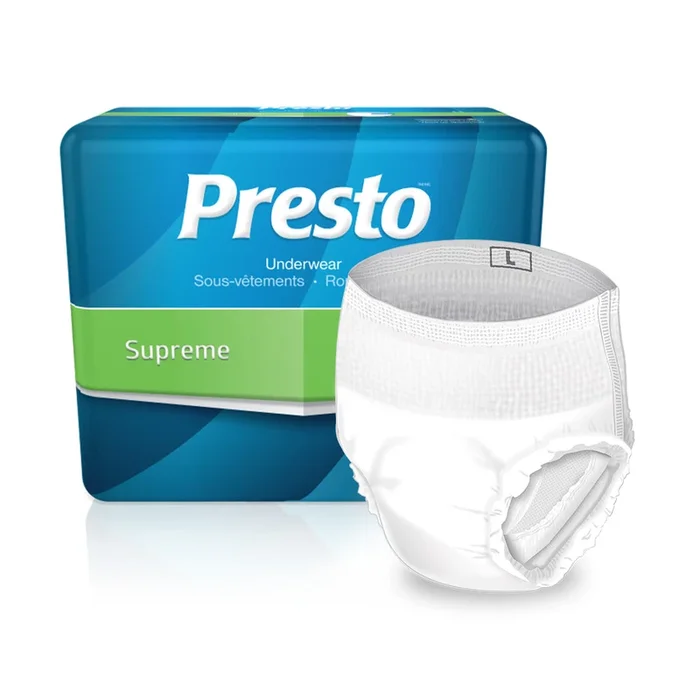 Presto Discreet Underwear, Medium, 32″ – 44″ – Replaces Prtaub24020