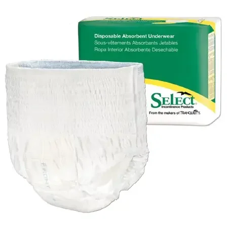 Principle Business Enterprises Select Adult Absorbent Underwear Pull On X-Small Disposable Heavy Absorbency – 2603