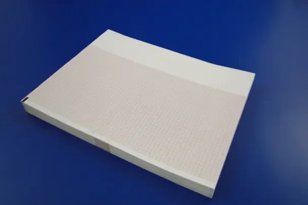Print Media Recording Paper Thermal 216 X 280 mm Fan-Fold Red Grid – 3885688