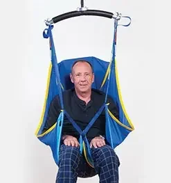 Prism Medical Hammock Sling With Head Support Leg and Shoulder Straps, Color-coded Loops Medium 125 to 250 lbs. Weight Capacity – 517020
