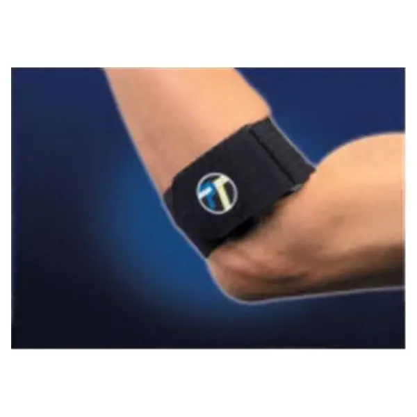 Pro-Tec Athletics Strap Compression Power Elbow Plushback Elastic Black Size Large Ea – 4002