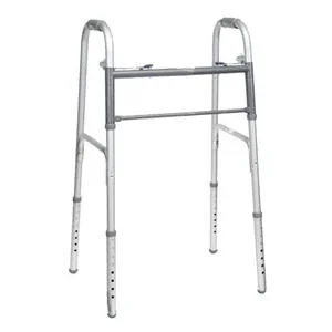 Probasics Economy Two-button Steel Walker Without Wheels, Adult.