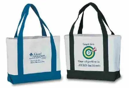 Promotional Considerations Canvas Bag White / Teal Trim – CS730