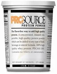 ProSource Protein Supplement, Unflavored 9.7 oz. Tub Powder, 11162 – Case of 6
