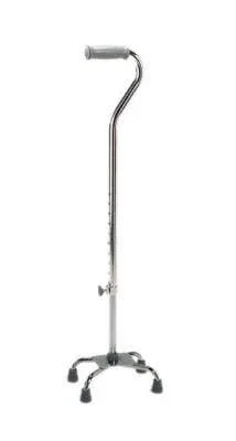 Quad cane, small base (8″ x 9″), 29 – 38″, chrome, 1 each