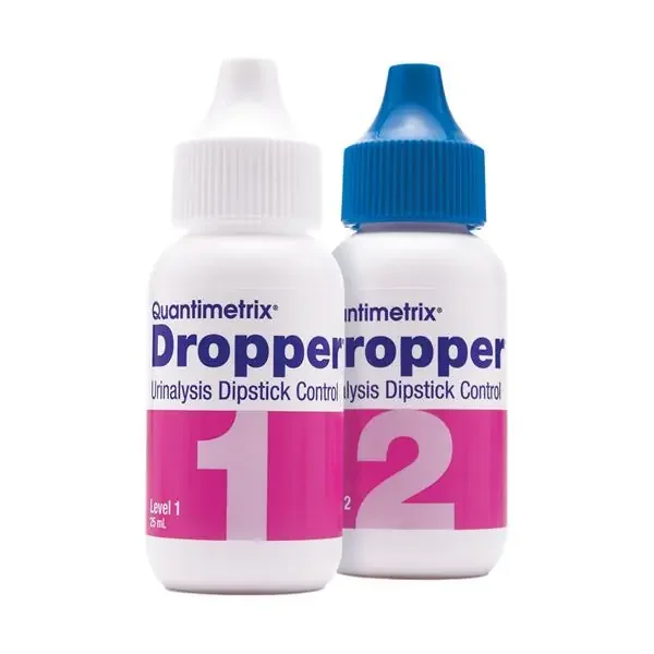 Quantimetrix Corp Dropper Urinalysis Dipstick Bi-Level Control Set For Custom 4X25Ml Bottle 4/Bx – 1440-02