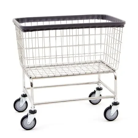 R & B Wire Products Laundry Cart Chrome – 201XHB