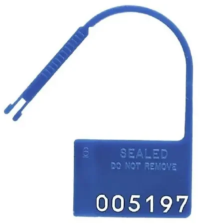 RD Plastics Company RD Plastics Padlock Seal Numbered Blue Plastic – R83
