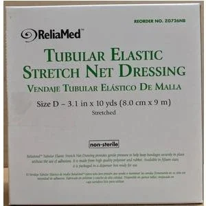 Reliamed Tubular Elastic Stretch Net Precut Dressing, Size D, 3.1″ X 10 Yds.