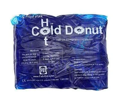 Relief Pak Cold n’ Hot Donut Compression Sleeve – medium (for 10-15″ circumference) – Case of 10