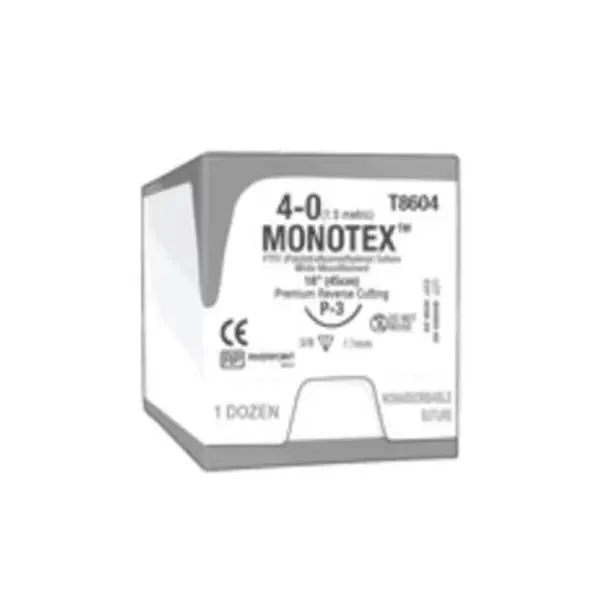Riverpoint Medical Suture 4-0 Dptfe P-3 Monotex White 18″ Monofilament 12/Bx – T8604