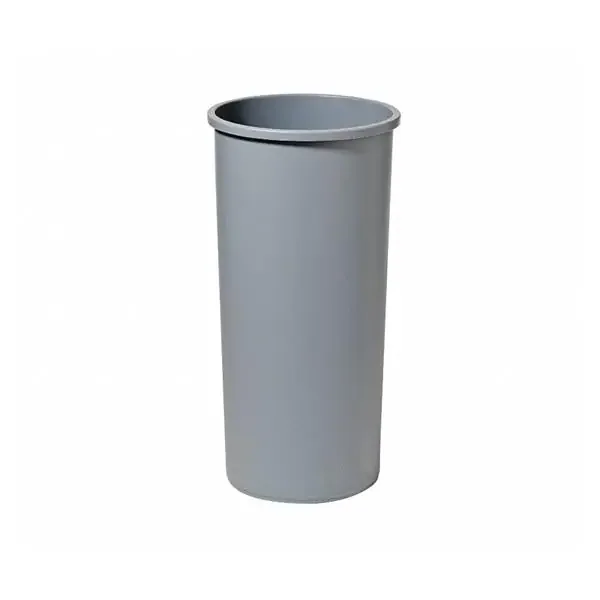 Rubbermaid Can Trash Lldpe 22Gal No Lid Gray Round Ea – 4HC02