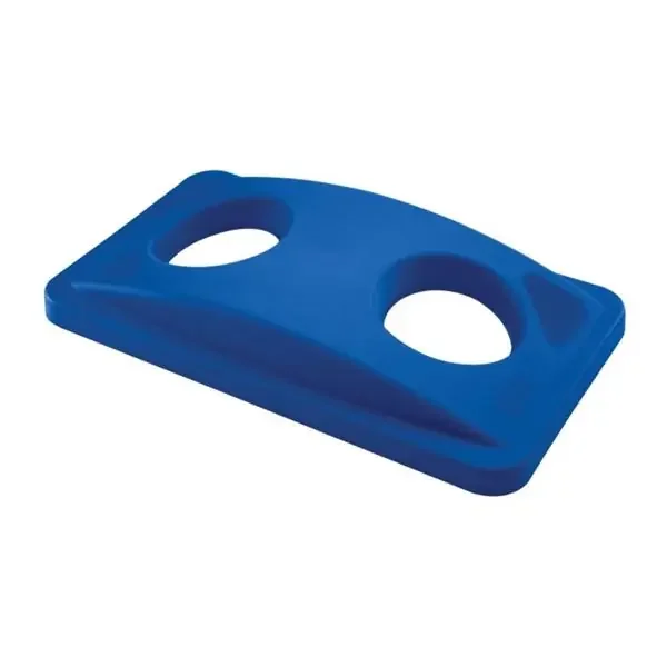 Rubbermaid Lid Can Slim Jim Resin Blue Rectangle 4/Pk – FG269288BLUE