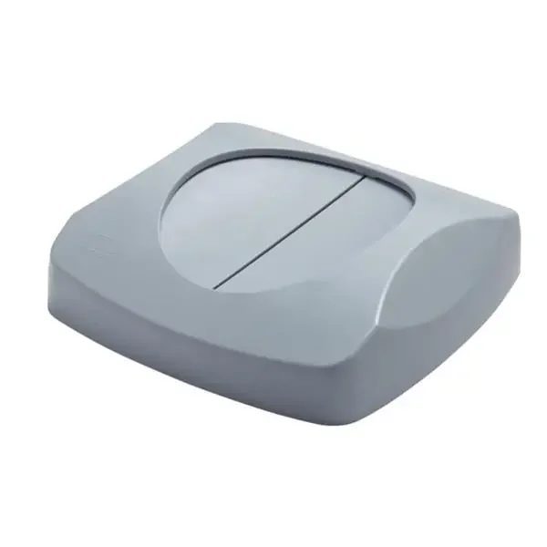 Rubbermaid Lid Can Untouchable Polystyrene Swing Lid Gray Square 4/Case – FG268988GRAY