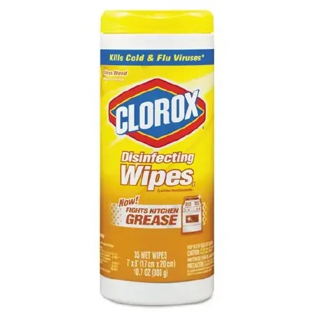 Saalfeld Redistribution Clorox Surface Disinfectant Premoistened Wipe 35 Count Canister Disposable Lemon Scent – 1594