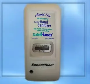 Safehands SafeHands Hand Hygiene Dispenser White Plastic Motion Activated 1000 mL Wall Mount – HF-1008-1W
