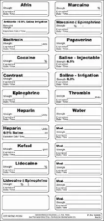 Sandel Medical Industries Correct Medication Labeling System Label Kit – 3300