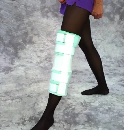 Scott Specialties Knee Immobilizer One Size Fits Most Hook and Loop Closure 20 Inch Length Left or Right Knee – 3620 BLU UN