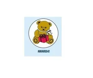 Shamrock Scientific 150 Per Unit Teddy Bear Sticker – AWARD-7