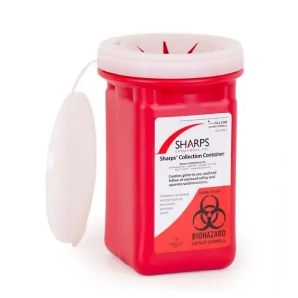 Sharps Compliance Container Sharps 1Qt Polypropylene Red Ea – 60100-120