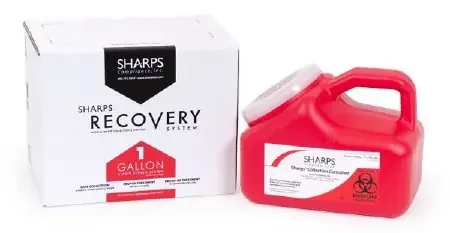 Sharps Compliance Mail System Pro-Tec Mailback Sharps Container 1 Gallon Red – 11000-018