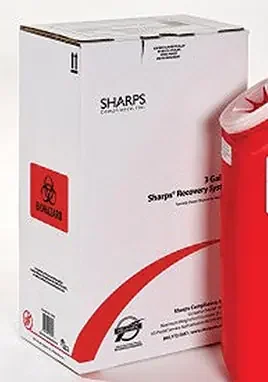 Sharps Compliance Sharps Recovery System Mailback Replacement Container 1 Quart – 10102