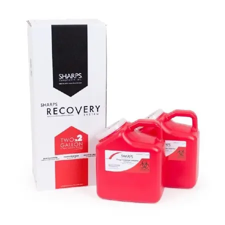 Sharps Compliance Sharps Recovery System Mailback Sharps Container 2 Gallon – 12002