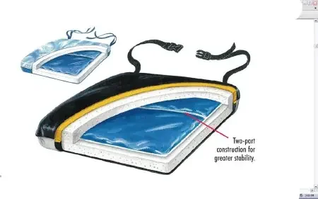 Skil-Care Thin-Line Seat Cushion 16 W X 16 D X 1-1/2 H Inch Gel – 751170