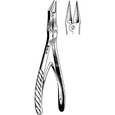 Sklar Bone Cutting Forceps McIndoe 7-1/2 Inch Surgical Grade Stainless Steel NonSterile NonLocking Thumb Handle Angled – 41-1170
