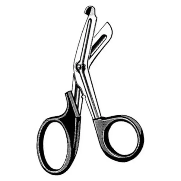 Sklar Instruments Scissors Multi-Cut Utility 7-1/2″ Blunt/Blunt Serrated Angled Ss/Plstc Ea – 11-1280