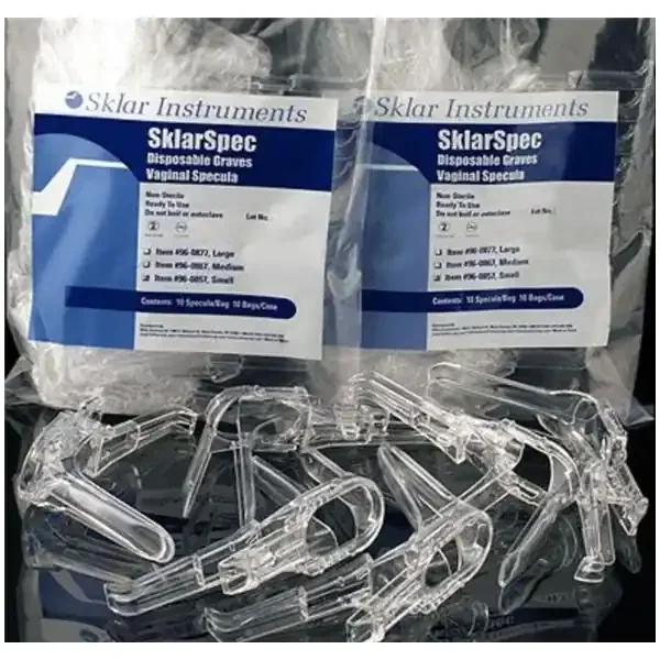 Sklar Instruments Speculum Vaginal Graves Medium Disposable Clear 100/Ca – 96-0867